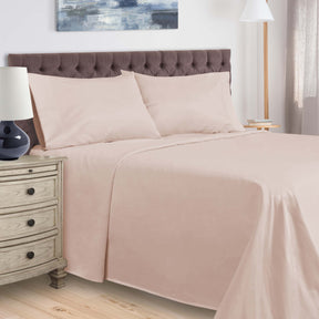 400 Thread Count Egyptian Cotton Solid Deep Pocket Sheet Set - Pink