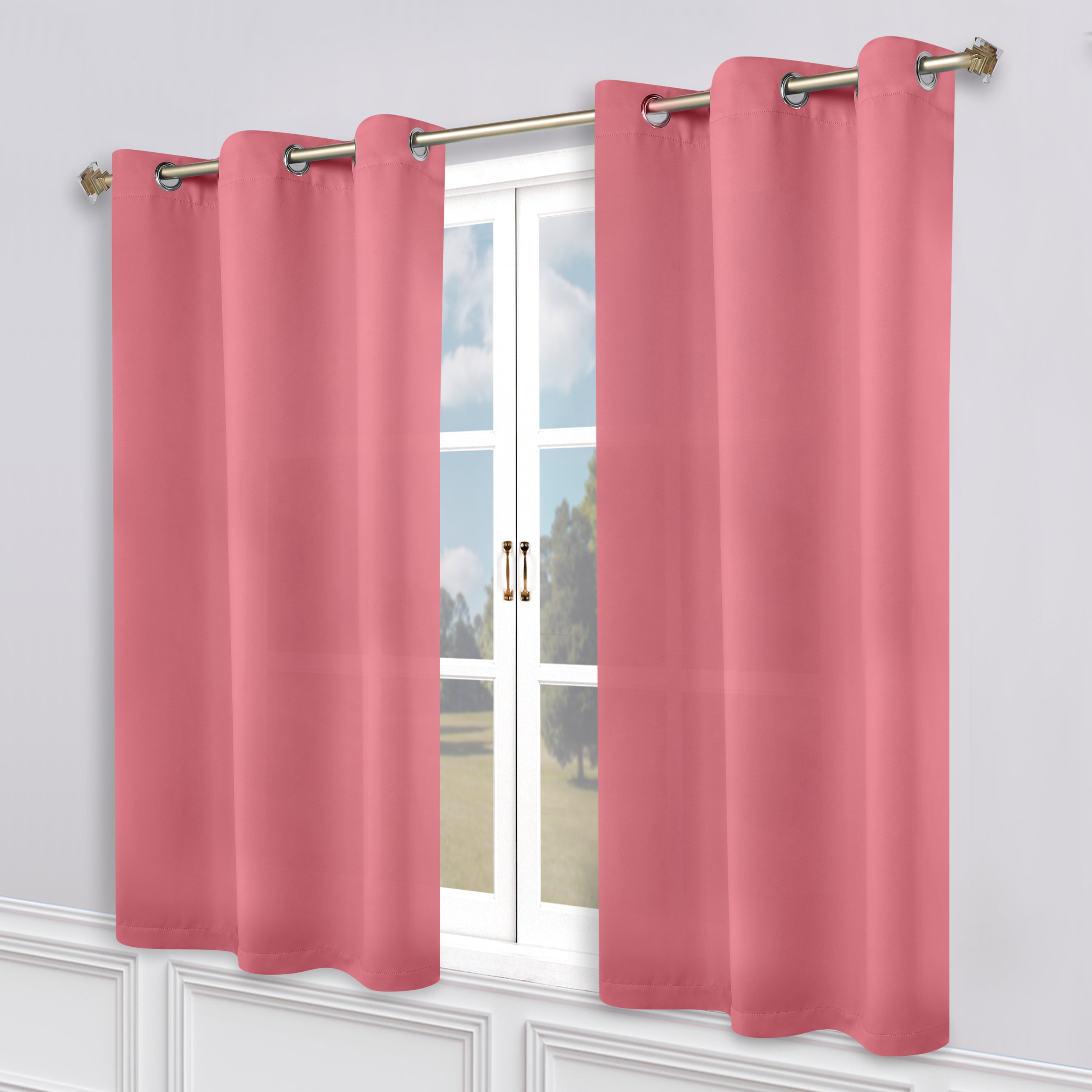 Classic Modern Solid Room Darkening Blackout Curtain Panels, Set of 2 - Blackout Curtains by Superior