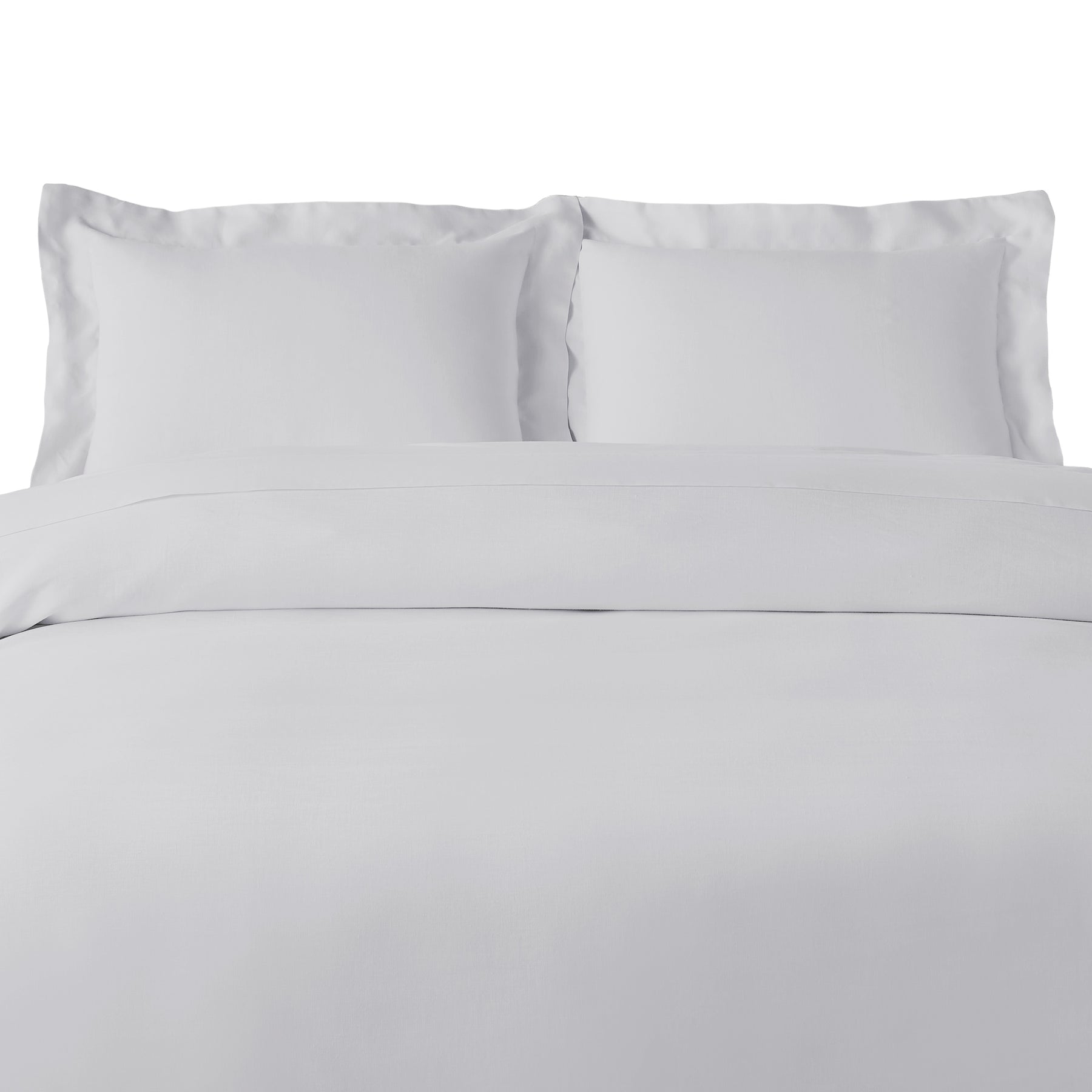 100% Rayon From Bamboo 300 Thread Count Solid Duvet Cover Set - Platinum