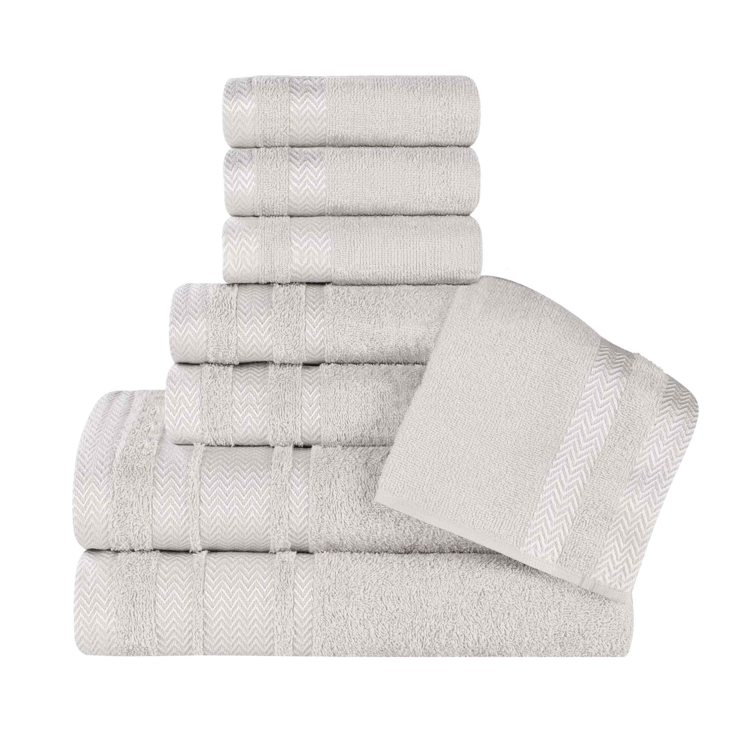 Hays Cotton Medium Weight 8 Piece Assorted Bathroom Towel Set - Towel Set by Superior Brand