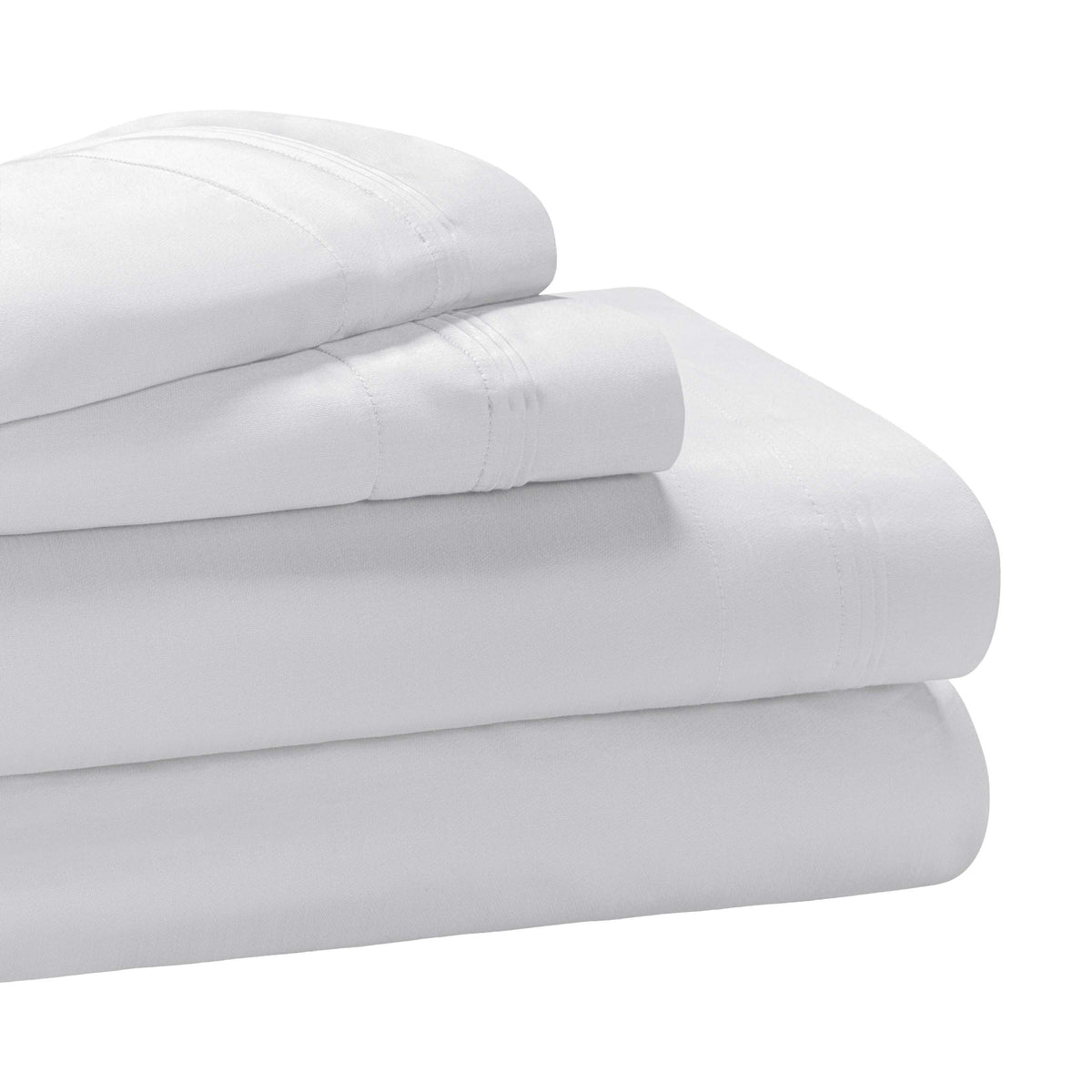 Egyptian Cotton 1000 Thread Count Eco-Friendly Solid Sheet Set - Platinum