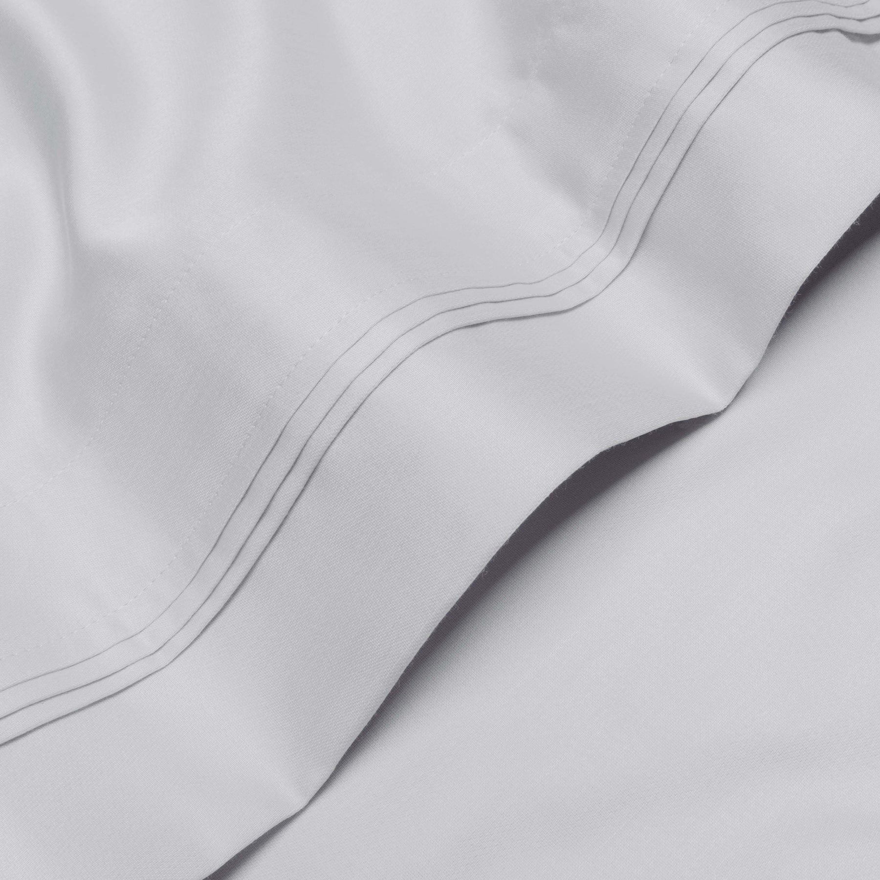 Egyptian Cotton 1000 Thread Count Solid Sheet Set Olympic Queen - Platinum