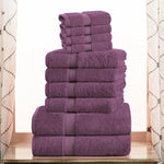 Madison Egyptian Cotton Pile Plush Heavyweight 10 Piece Towel Set - Egyptian Cotton Towel Set by Superior