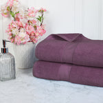 Madison Egyptian Cotton Pile Plush Heavyweight Bath Sheet Set of 2 - Egyptian Cotton Bath Sheet by Superior