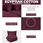 Egyptian Cotton 400 Thread Count Solid Luxury Duvet Cover Set - Egyptian Cotton Duvet Cover Set by Superior Brand