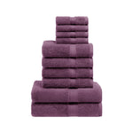 Madison Egyptian Cotton Pile Plush Heavyweight 10 Piece Towel Set - Egyptian Cotton Towel Set by Superior