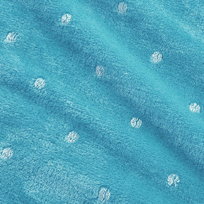 Fleece Plush Medium Weight Fluffy Soft Decorative Blanket Or Throw - Winter Blue