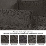 Aspen Jacquard Bedspread Set – 3‐Piece Cotton Blend Floral Bedding