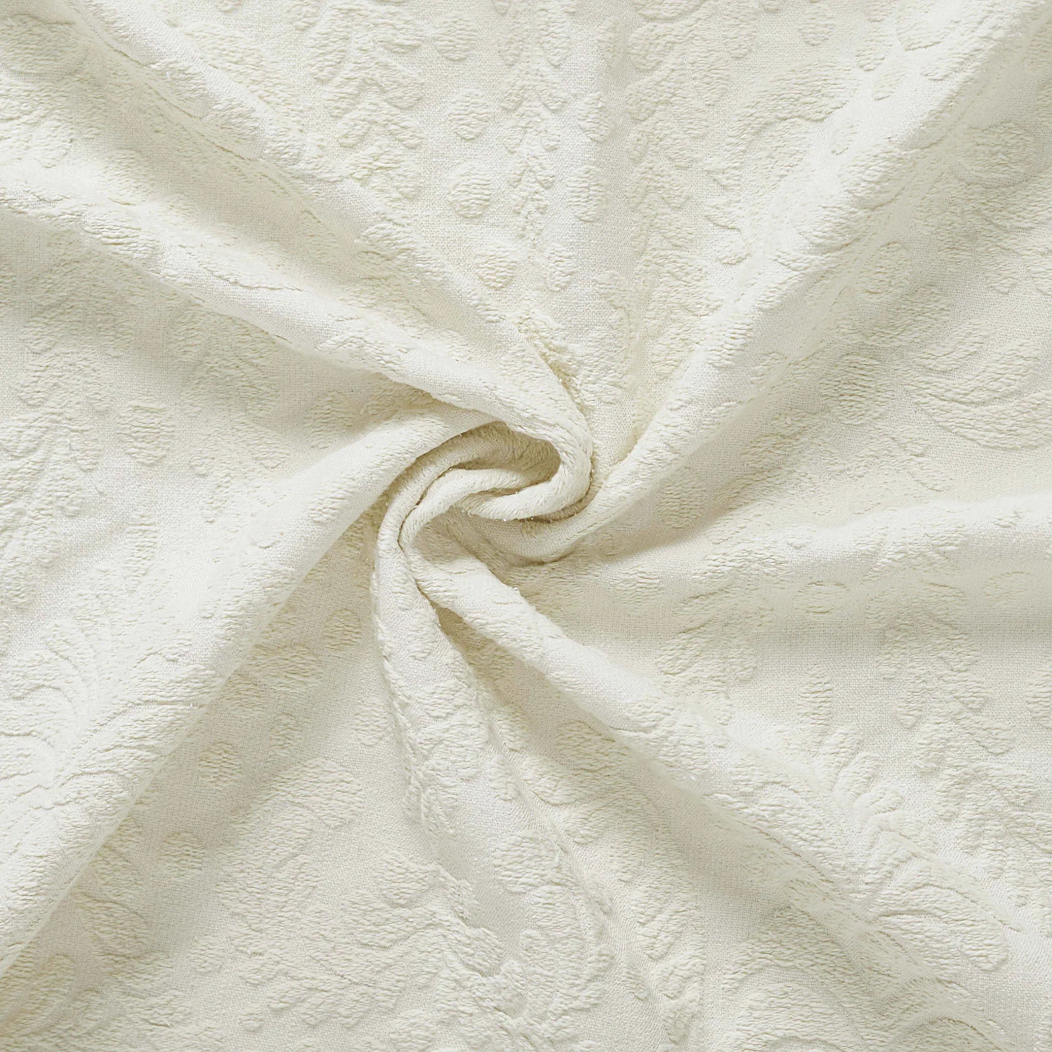Aspen Jacquard Bedspread Set – 3‐Piece Cotton Blend Floral Bedding ...