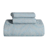 Aspen Jacquard Bedspread Set – 3‐Piece Cotton Blend Floral Bedding