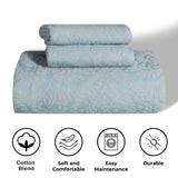 Aspen Jacquard Bedspread Set – 3‐Piece Cotton Blend Floral Bedding