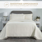 Remi Cotton Blend Jacquard Geometric Fringe Bedspread Set - Bedspread by Superior