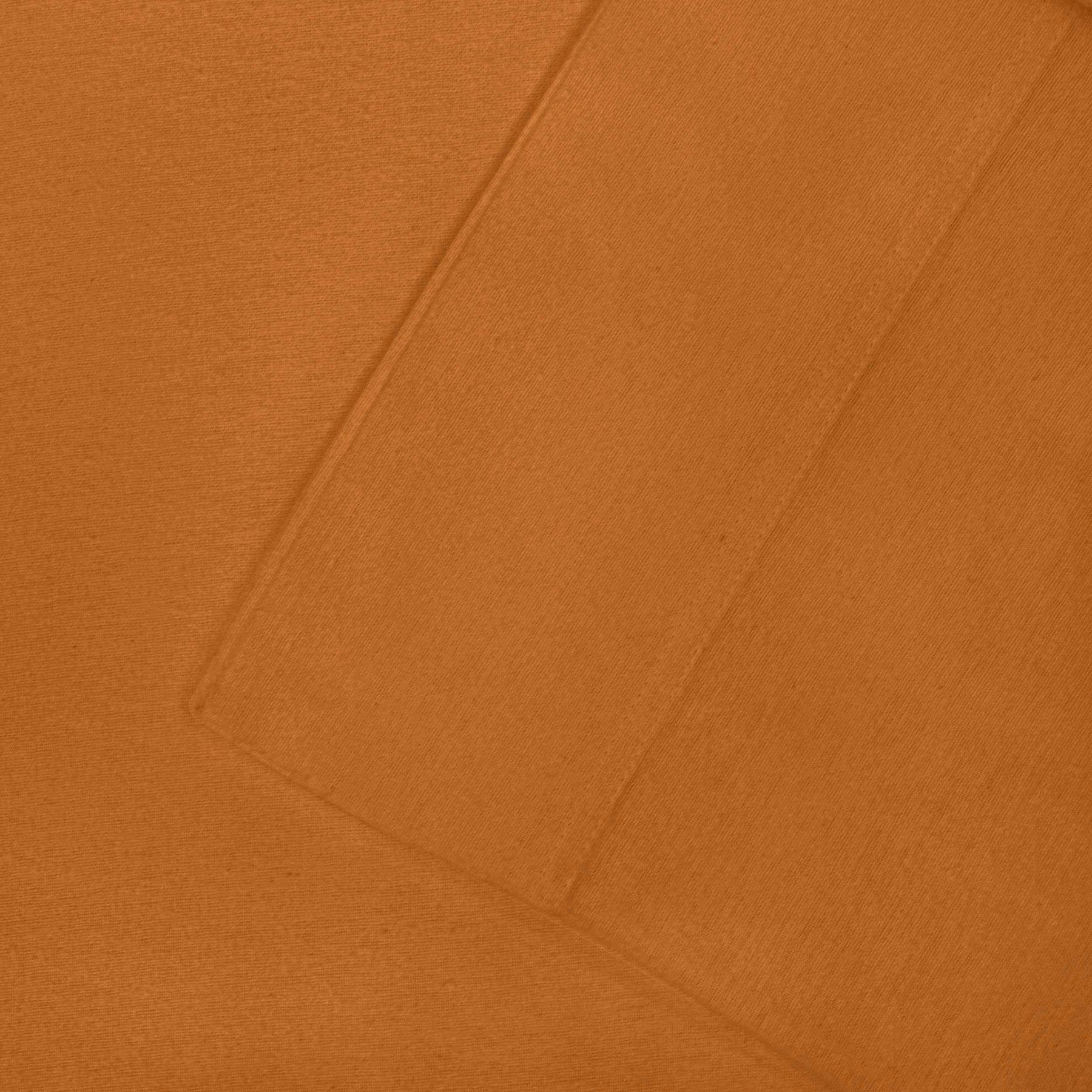 Cotton Flannel 2 Piece Pillowcase Set - Pumpkin