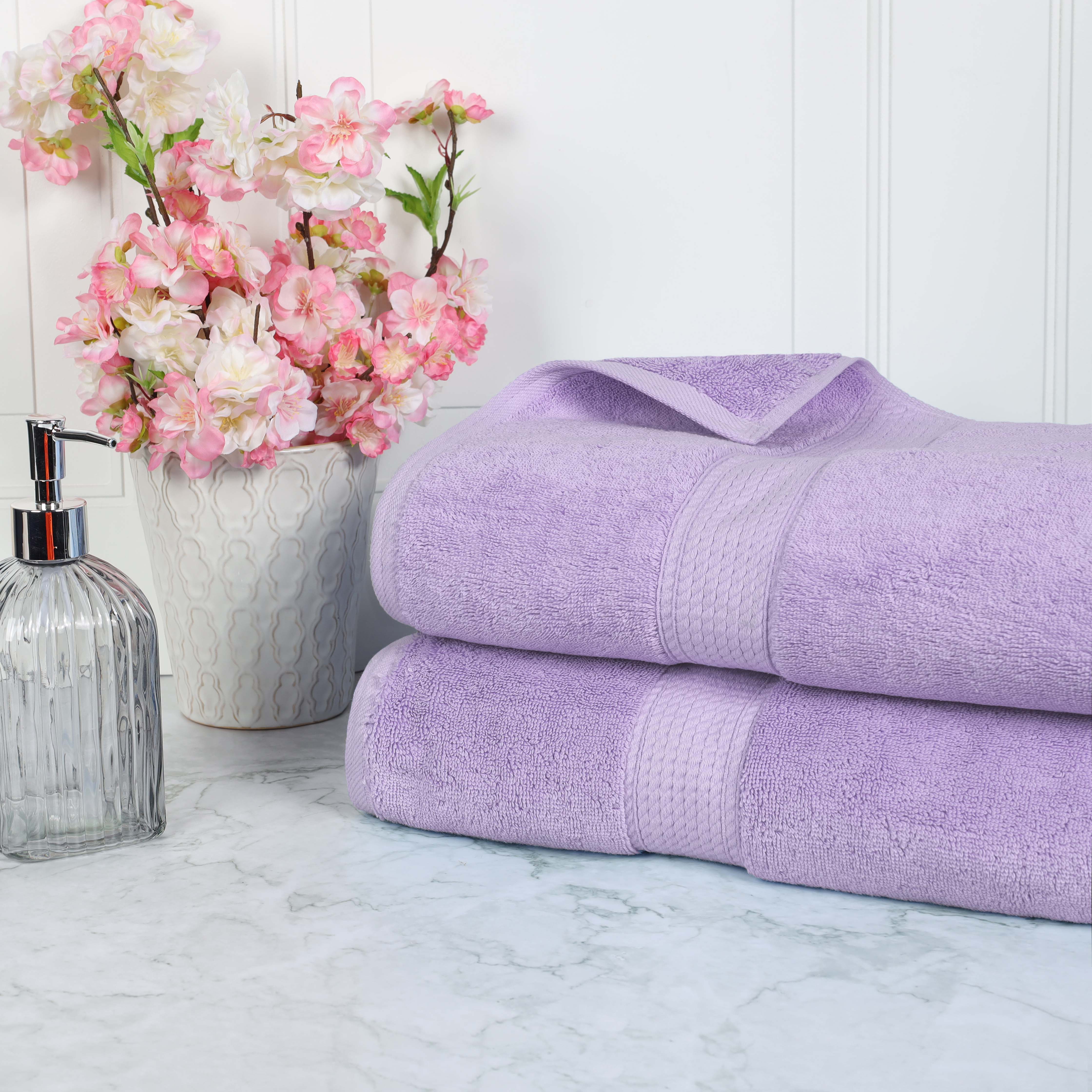 Madison Egyptian Cotton Pile Plush Heavyweight Bath Sheet Set of 2 - Egyptian Cotton Bath Sheet by Superior