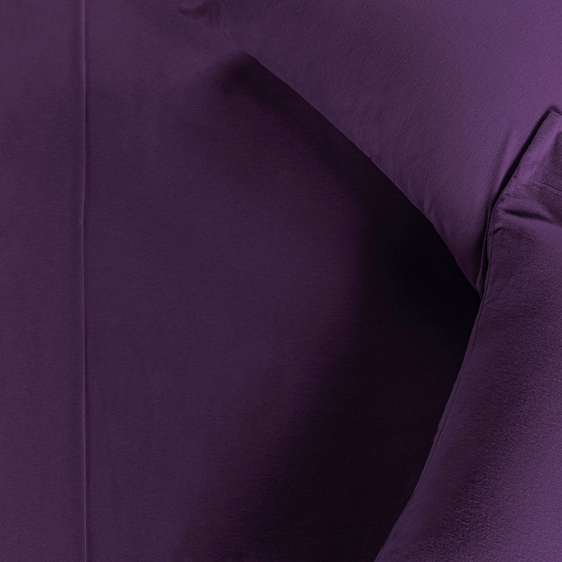 Solid Flannel Cotton Soft Warm Deep Pocket Sheet Set - Purple