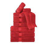 Madison Egyptian Cotton Plush Heavyweight 9 Piece Towel Set - Egyptian Cotton Towel Set by Superior Brand