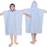 Lyron Cotton Terry Kids Washable Unisex Hooded Poncho Bath Towel
