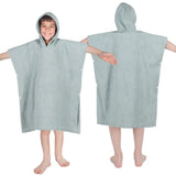 Lyron Cotton Terry Kids Washable Unisex Hooded Poncho Bath Towel