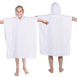 Lyron Cotton Terry Kids Washable Unisex Hooded Poncho Bath Towel