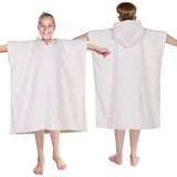 Lyron Cotton Terry Kids Washable Unisex Hooded Poncho Bath Towel