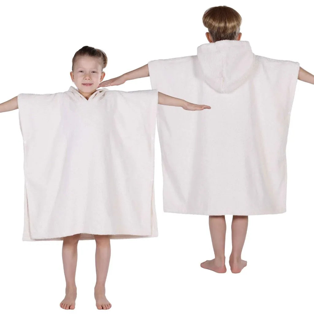 Lyron Cotton Terry Kids Washable Unisex Hooded Poncho Bath Towel - Hooded Bath Towel by Superior Brand