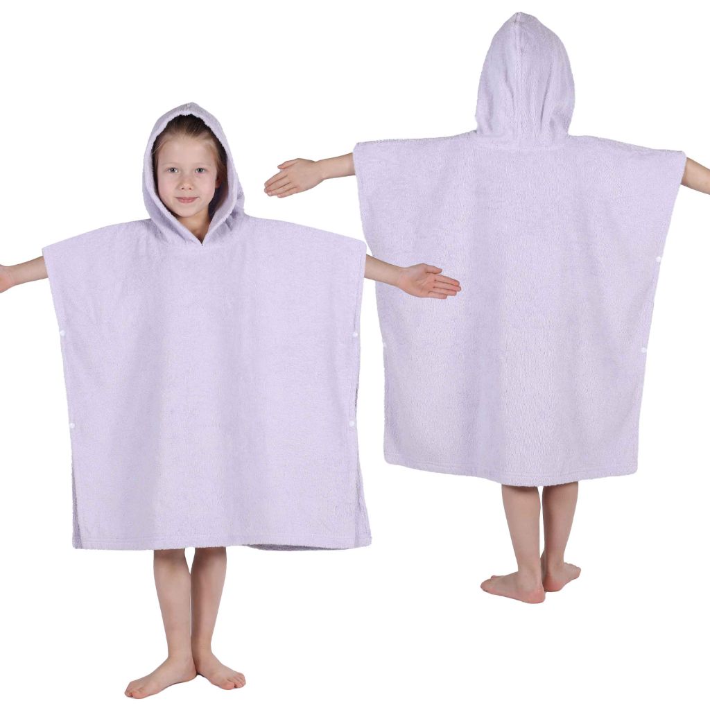 Lyron Cotton Terry Kids Washable Unisex Hooded Poncho Bath Towel
