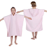 Lyron Cotton Terry Kids Washable Unisex Hooded Poncho Bath Towel