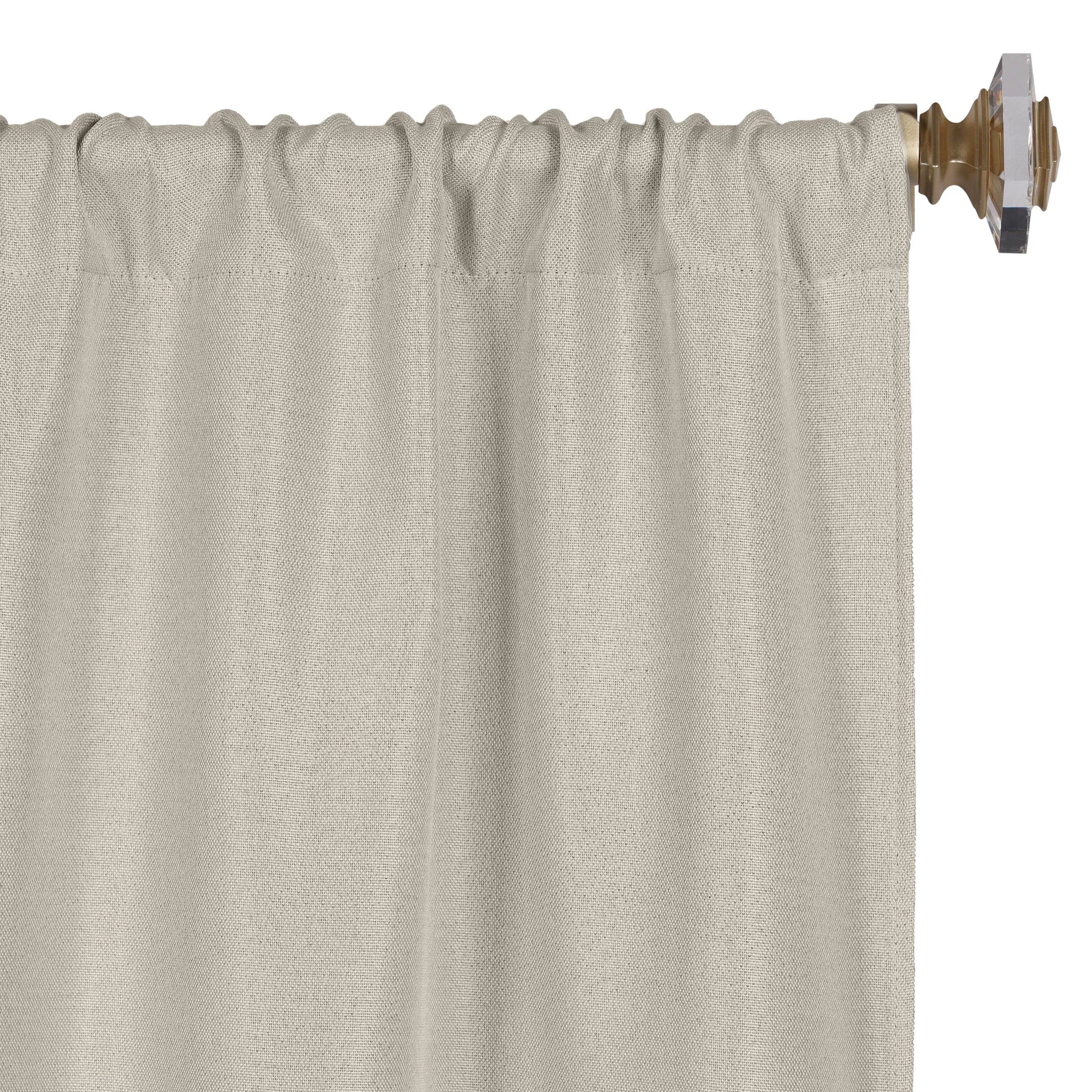 Linen Washable Room Darkening Blackout Curtains, Set of 2 - Blackout Curtains by Superior