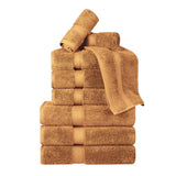 Madison Egyptian Cotton Plush Heavyweight 9 Piece Towel Set - Egyptian Cotton Towel Set by Superior Brand