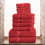 Madison Egyptian Cotton Pile Plush Heavyweight 10 Piece Towel Set - Egyptian Cotton Towel Set by Superior