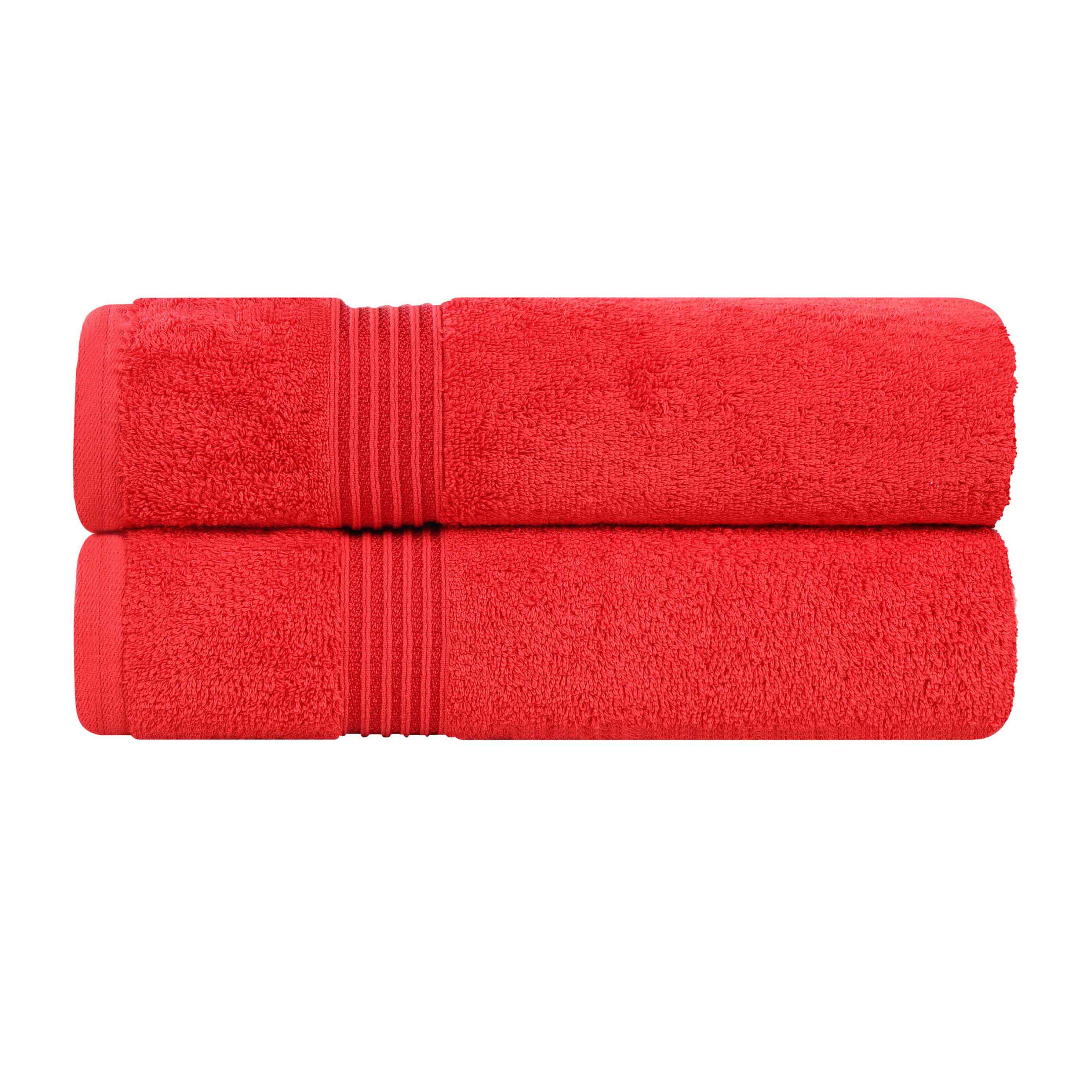 Heritage Egyptian Cotton Plush Absorbent Luxury Bath Towel Set of 2 - Bath Towel by Superior