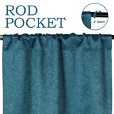 Senna Textured Woven Blackout 2-Piece Curtain Panel Set – Room Darkening Window Drapes