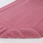 Leo Cotton Solid Modern Absorbent Heavy Washable Bath Mat Set of 2 - Bath Mats by Superior