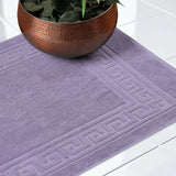 Egyptian Cotton Greek Key Infinity Border Bath Mat Set of 2 - Bath Mats by Superior Brand