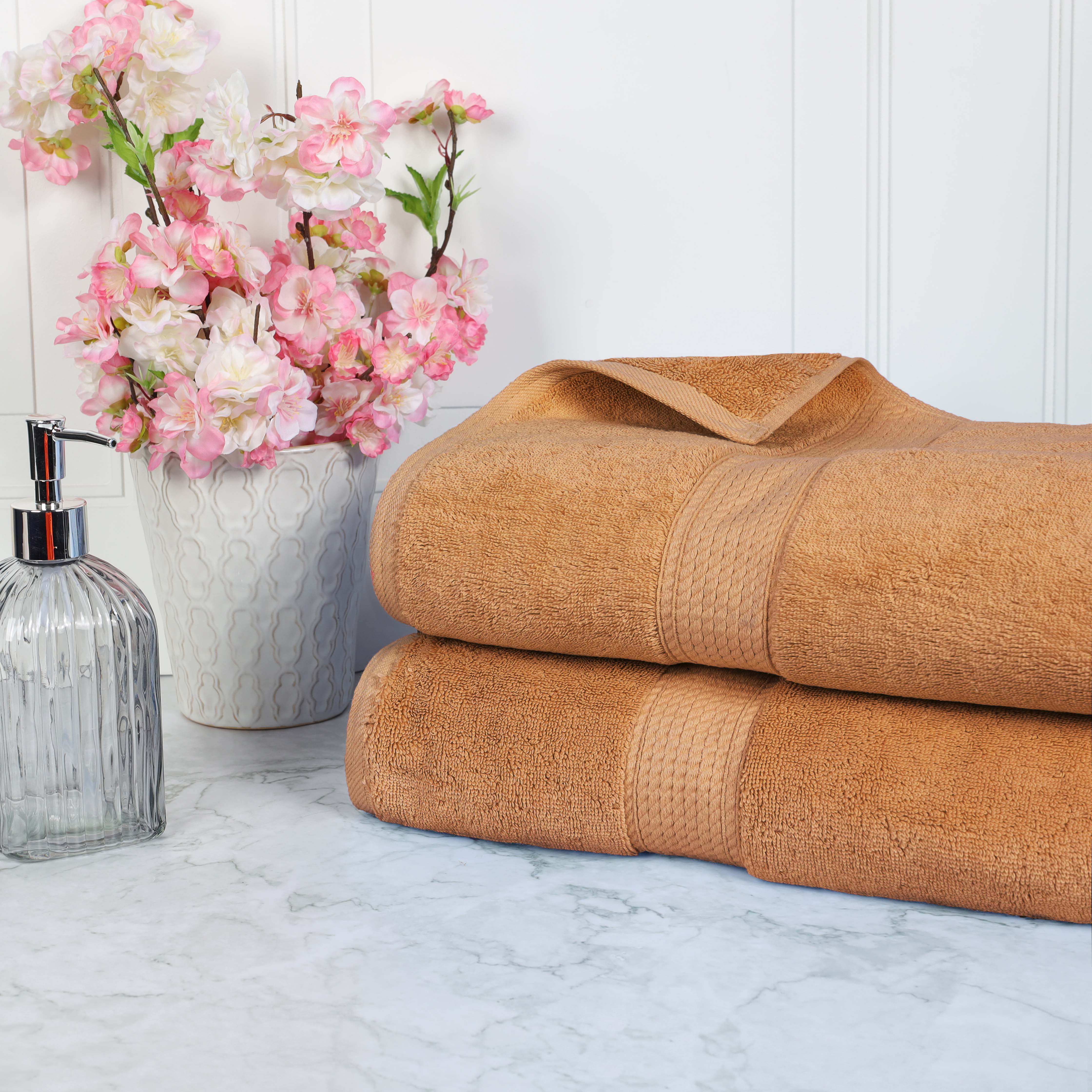 Egyptian Cotton Madison Plush Bath Sheet Set of 2 - Egyptian Cotton Bath Sheet by Superior Brand