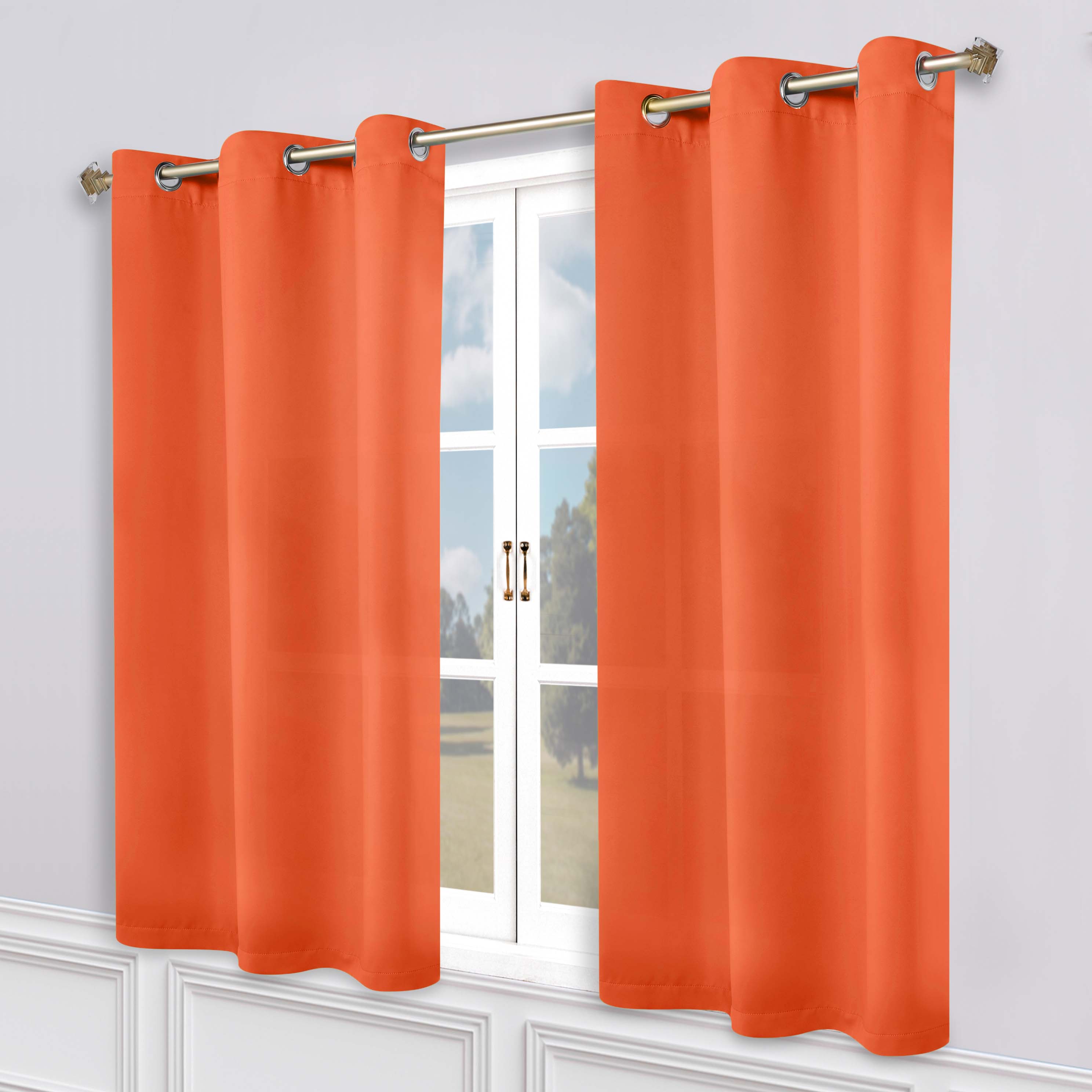 Classic Modern Solid Room Darkening Blackout Curtain Panels, Set of 2 - Blackout Curtains by Superior