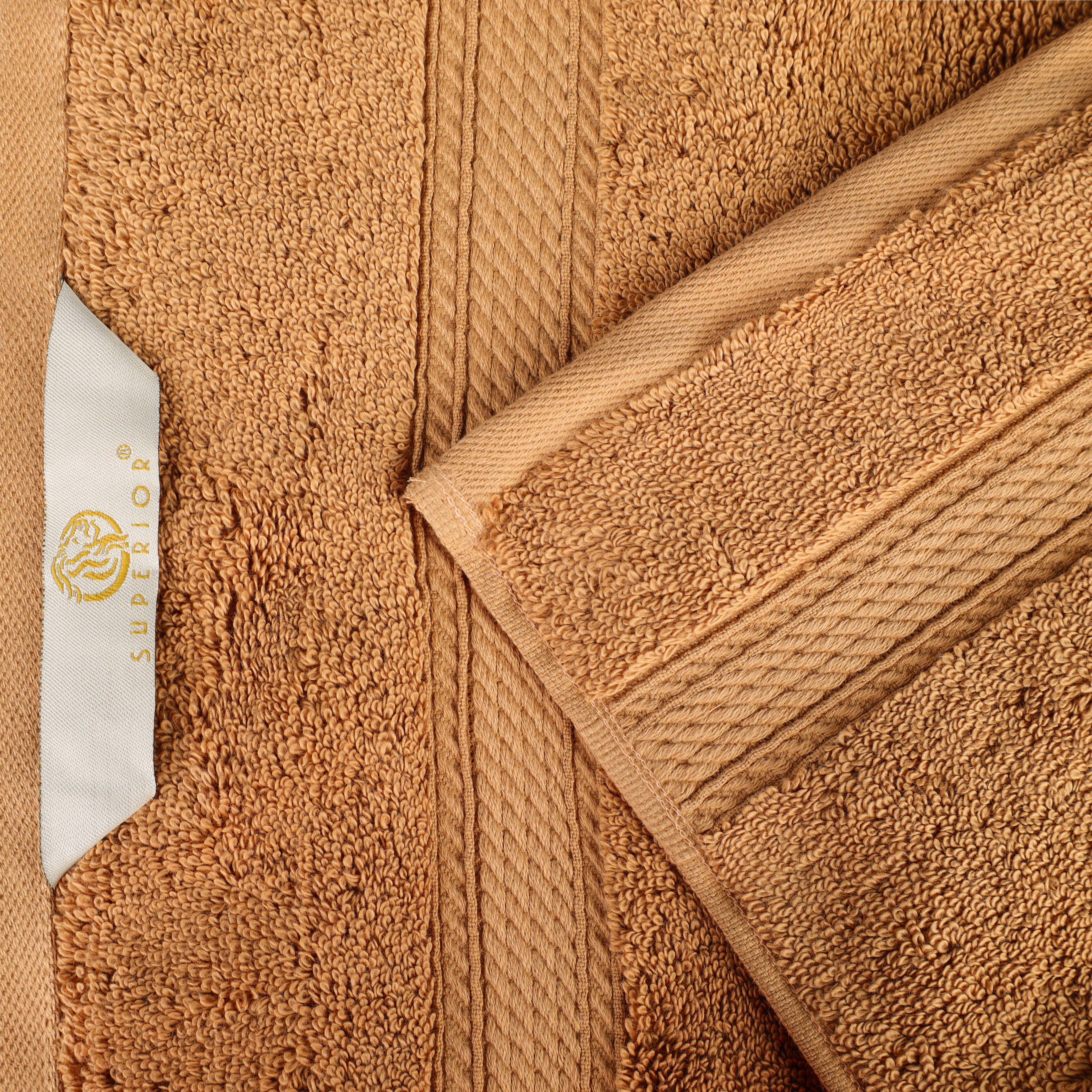 Madison Egyptian Cotton Pile Plush Heavyweight 10 Piece Towel Set - Egyptian Cotton Towel Set by Superior