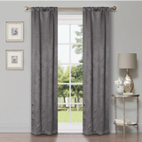 Waverly Geometric Washable Room Darkening Blackout Curtains, Set of 2