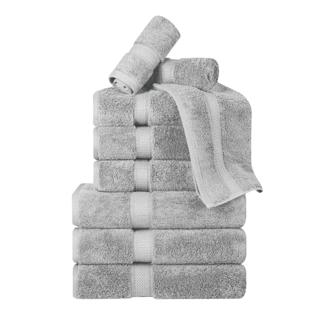 Madison Egyptian Cotton Plush Heavyweight 9 Piece Towel Set - Egyptian Cotton Towel Set by Superior Brand