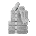Madison Egyptian Cotton Plush Heavyweight 9 Piece Towel Set - Egyptian Cotton Towel Set by Superior Brand