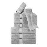 Madison Egyptian Cotton Plush Heavyweight 9 Piece Towel Set - Egyptian Cotton Towel Set by Superior Brand