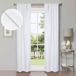 Linen Washable Room Darkening Blackout Curtains, Set of 2 - Blackout Curtains by Superior
