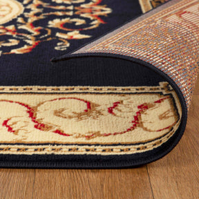 Superior Elegant Medallion Oriental Medallion Traditional Power-Loomed Indoor Area Rug - Coffee