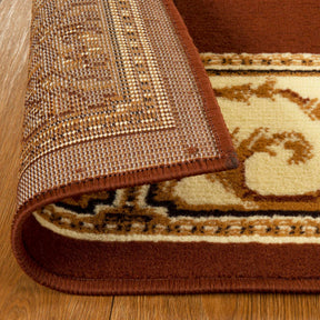 Superior Elegant Medallion Oriental Medallion Traditional Power-Loomed Indoor Area Rug - Toffee