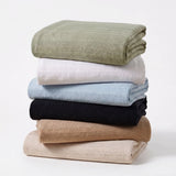 100% Cotton Woven Blanket – Clara Jacquard - All-Season Comfort