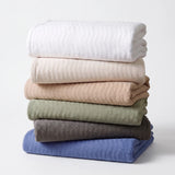 Superior Jena Cotton Textured Chevron Lightweight Woven Blanket
