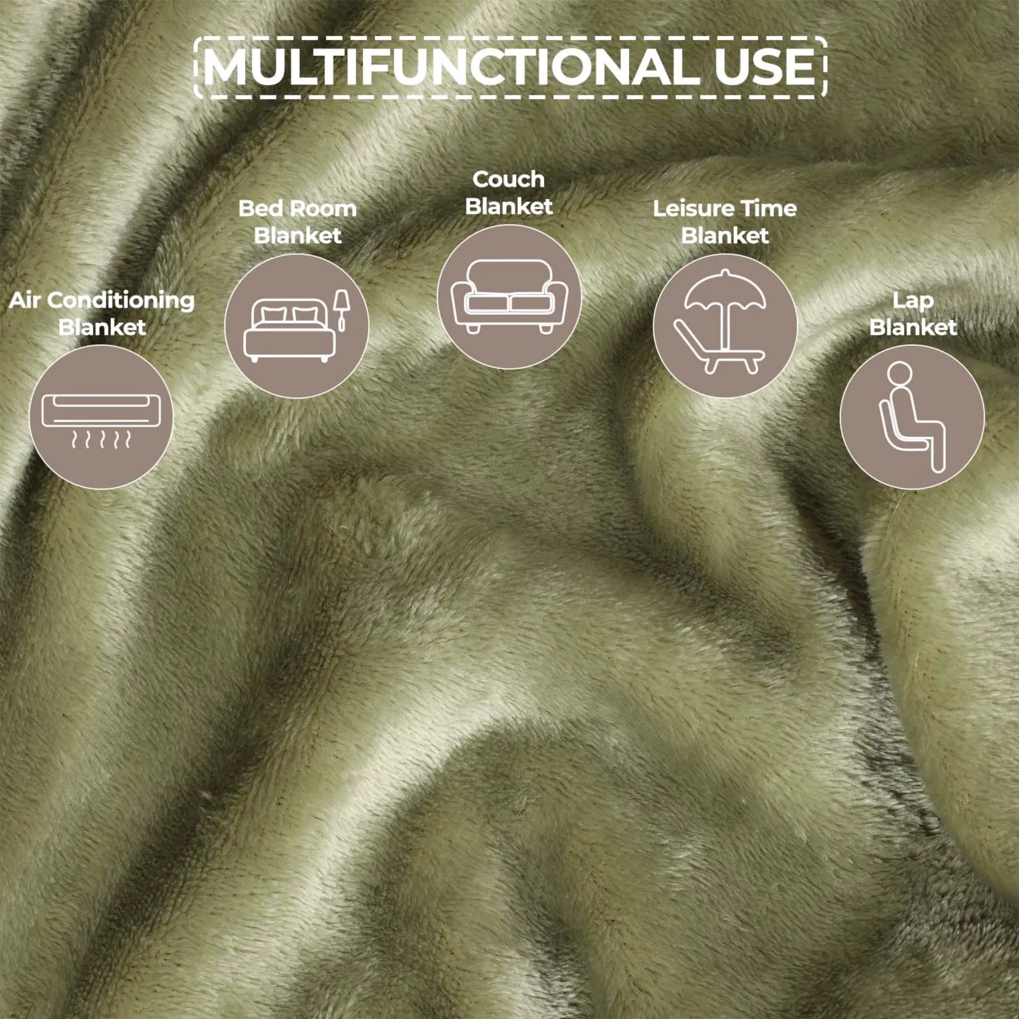 Superior Fleece Plush Medium Weight Fluffy Soft Decorative Throw - Blanket by Superior Brand