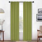 Solid Room Darkening Blackout Curtain Panels, Back Tabs, Set of 2 - Blackout Curtains by Superior