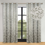 Leaves Room Darkening Washable Blackout Curtain Panels, Set of 2 - Blackout Curtains by Superior