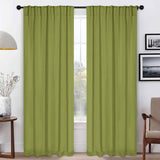 Solid Room Darkening Blackout Curtain Panels, Back Tabs, Set of 2 - Blackout Curtains by Superior